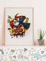  Cartoon Multicolor Wall Art 3216