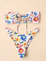  Cute Floral Women Beachwear 1730