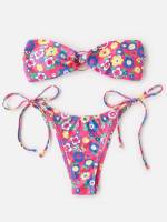  Bandeau Multicolor Cute Women Bikini Sets 8713