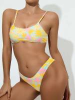 Multicolor Spaghetti Strap Women Bikini Sets 105