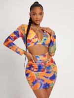  Tie Dye Sexy Women Beachwear 3901