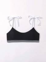 Spaghetti Strap Multicolor Casual Plain Women Bikini Tops 3496