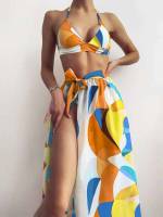  Halter Boho Women Swimwear 3600