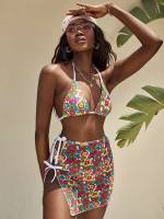  Floral Multicolor Women Beachwear 434