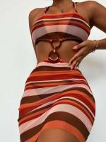 Sexy Striped Ring Women Clothing 9725