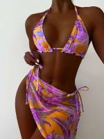 Multicolor Halter Women Swimwear 2914