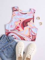  Tie Dye Crop Casual Women Clothing 297