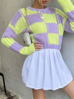  Multicolor Round Neck Regular Fit Women Sweaters 745