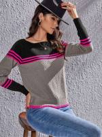 Regular Multicolor Regular Fit Square Neck Women Sweaters 3569