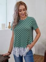  Short Sleeve Regular Fit Women Tops, Blouses  Tee 2536