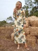 Boho Long Sleeve Multicolor Women Dresses 210