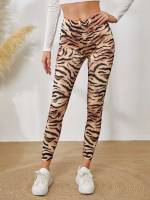 Casual Striped Women Leggings 771