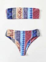  Paisley Bandeau Women Swimwear 730