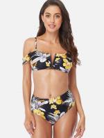 Casual Floral Women Swimwear 6931