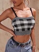 Casual Sleeveless Slim Fit Women Knit Tops 4528