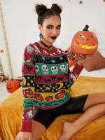  Halloween Regular Casual Women Knitwear 527