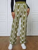  Long Graphic Women Sweater Pants 4825