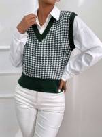  Houndstooth Regular Women Clothing 1083