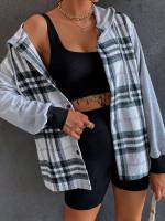 Long Plaid Multicolor Women Overcoats 44