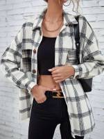  Short Plaid Women Outerwear 179