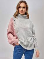  Oversized Multicolor Long Sleeve Women Knitwear 4812