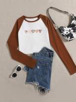 Regular Fit Round Neck Long Sleeve Multicolor Women Tops, Blouses  Tee 927