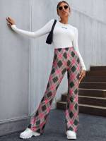 Geometric Casual Regular Fit Women Bottoms 634