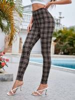 Casual  Plaid Women Bottoms 3068