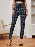 Casual Plaid  Women Bottoms 7186