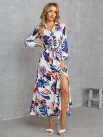 Regular Fit Multicolor Maxi Women Clothing 279