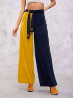  Long Belted Women Pants 7052