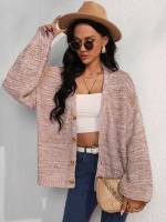 Casual Regular Oversized Plain Women Cardigans 7199