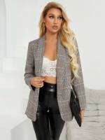  Shawl Collar Multicolor Women Blazers 4994