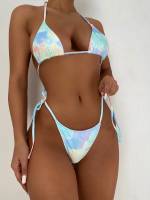 Multicolor Halter Women Clothing 5127