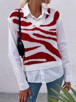  Regular Casual V neck Women Knitwear 654