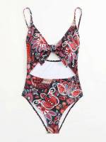  Knot Spaghetti Strap Women Beachwear 5308