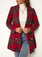  Regular Fit Tartan Women Clothing 2887