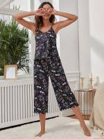 Spaghetti Strap Multicolor Cute Women Sleep  Lounge 4392