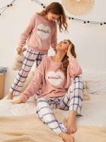 Casual Round Neck Long Sleeve Underwear  Sleepwear 191