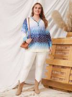 Long Sleeve Casual Plus Size Tops 2860