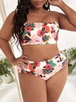  Bandeau Plus Size Beachwear 4817