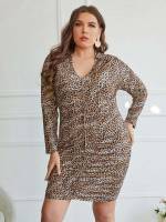  Regular Fit Long Sleeve Plus Size Dresses 641