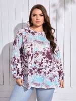  Casual Tie Dye Plus Size Sweatshirts 744