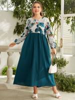 Regular Fit Boho Maxi Plus Size Dresses 9679