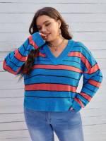  Long Sleeve Casual Plus Size Sweaters 4521