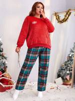  Casual Embroidery Christmas Women Plus Clothing 6276