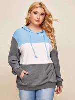  Long Sleeve Regular Hooded Plus Size Sweatshirts 934