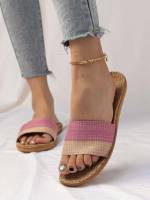 Colorblock Multicolor Vacation Shoes 3834