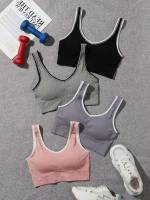  Scoop Neck  Women Sports Bras 4240