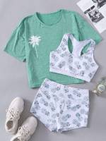  Tropical Women Sports Sets 345